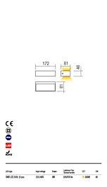 Montažní list LED světlo 90153 Lampris REDO Group venkovní