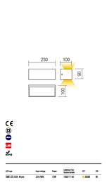 Montažní list LED světlo 90154 Lampris REDO Group venkovní