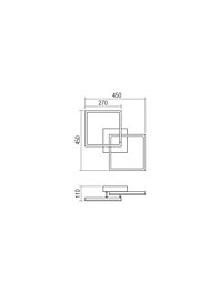 Montažní list Stropní LED svítidlo KLEE 01-1641 3000K, Smarter