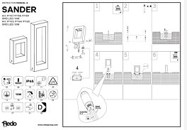 Montažní list Venkovní sloupek 91160 Sander 30cm Redo group