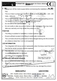 Montažní list Anglické světlo Tribeca 96381-1BK Searchlight