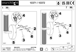 Montažní list Anglické světlo 10371SB dimm Searchlight