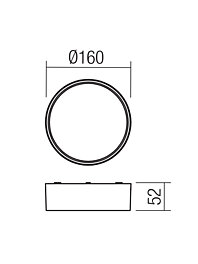 Montažní list Stropní svítidlo Smarter 90495 URANIA 10W IP65 3000K