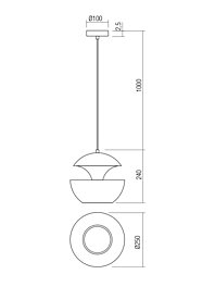 Montažní list Závěsné svítidlo Smarter LAMPU  1X42W E27