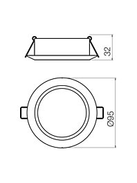 Montažní list Zápustné LED svítidlo MT 138 LED 70351