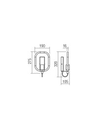 Montažní list Nástěnné svítidlo smarter AERIS AP 1xE27 BK (5.1.1)