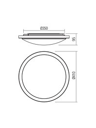 Montažní list Stropní koupelnové svítidlo 01-2724 Smarter FIZZ LED 35W IP44  4000K