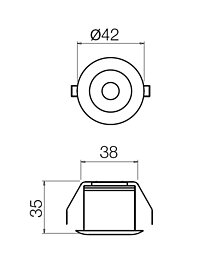 Montažní list Zápustné bodové svítidlo MT 124 LED 70359