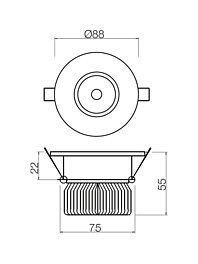 Montažní list Bodové Smarter Svítidlo MT 128 LED 70363