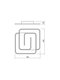 Montažní list Stropní LED svítidlo s ovladačem 01-2759 Smarter INTERSIA 38W 2700-6500K