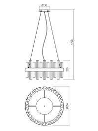 Montažní list Závěsné svítidlo 02-983 Smarter LIDO