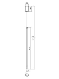 Montažní list Závěsné LED světlo 01-3117 TABOO Smarter 80cm