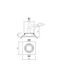 Montažní list Vestavné bodové svítidlo Smarter PT 01 MWH 50W GU10 (5.1.1)