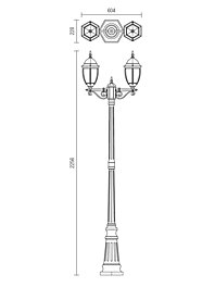 Montažní list Venkovní lampa Smarter SEVILLA 9609