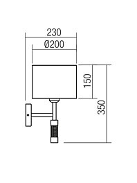 Montažní list Nástěnné svítidlo ASTRID AP 1X42W E27 SILVER