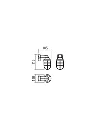 Montažní list Venkovní nástěnné svítidlo Smarter CAGE AP E27 MAX 28W IP44 BS(5.1.1)