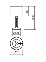 Montažní list Stolní lampička ASTRID VE 1X42W E27 SILVER