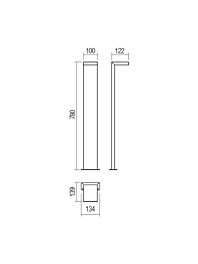 Montažní list Venkovní stojací lampa Smarter EMBO ST LED SMD 10W IP54 DG 3000K(5.1.2)