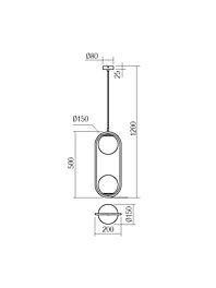 Montažní list Závěsné svítidlo Smarter NIVA 2X42W E27