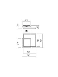 Montažní list Stropní LED svítidlo Smarter PRISMA AP/PL LED 37W 3000K WH/BK (5.1.2)