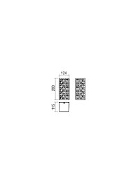 Montažní list Nástěnné svítidlo DALMA AP E27 1X60W BkG (SQ)(5.1.1)