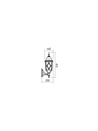 Montažní list Nástěnné svítidlo MELTON AP SUS E27 60W GW (5.1.1)