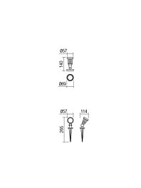 Montažní list Miniprojektor TIM PR LED SMD 5W IP65 BK 3000K (5.1.2)