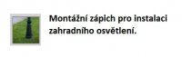 Montážní zápich pro instalaci zahradních lamp 88744 CUBA Eglo