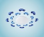 Dětské svítidlo VIKI 1 Eglo 92146 s fluorescenčními body