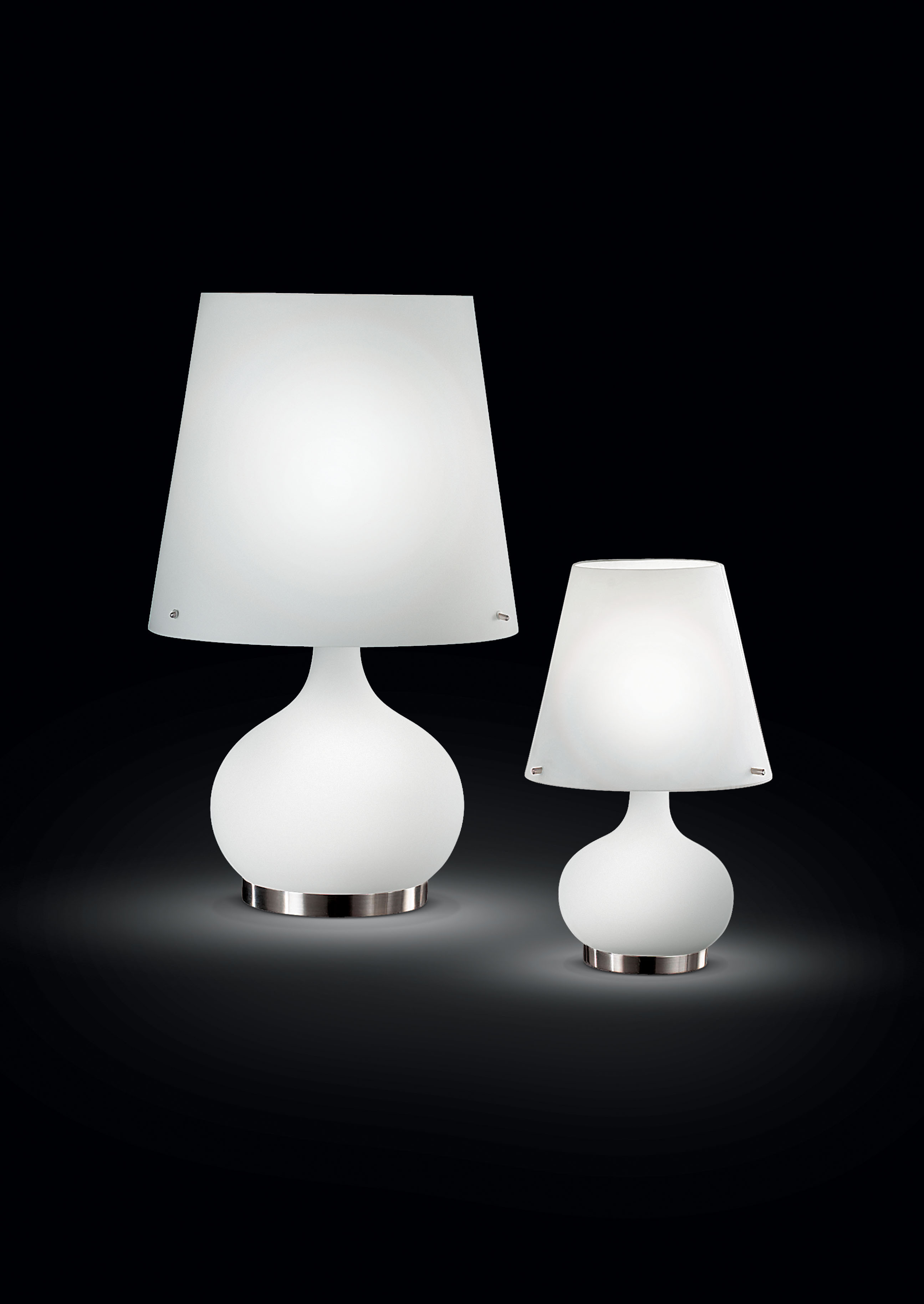 Stolní lampa Fabas Ade 2533-35-102 foukané sklo 54cm