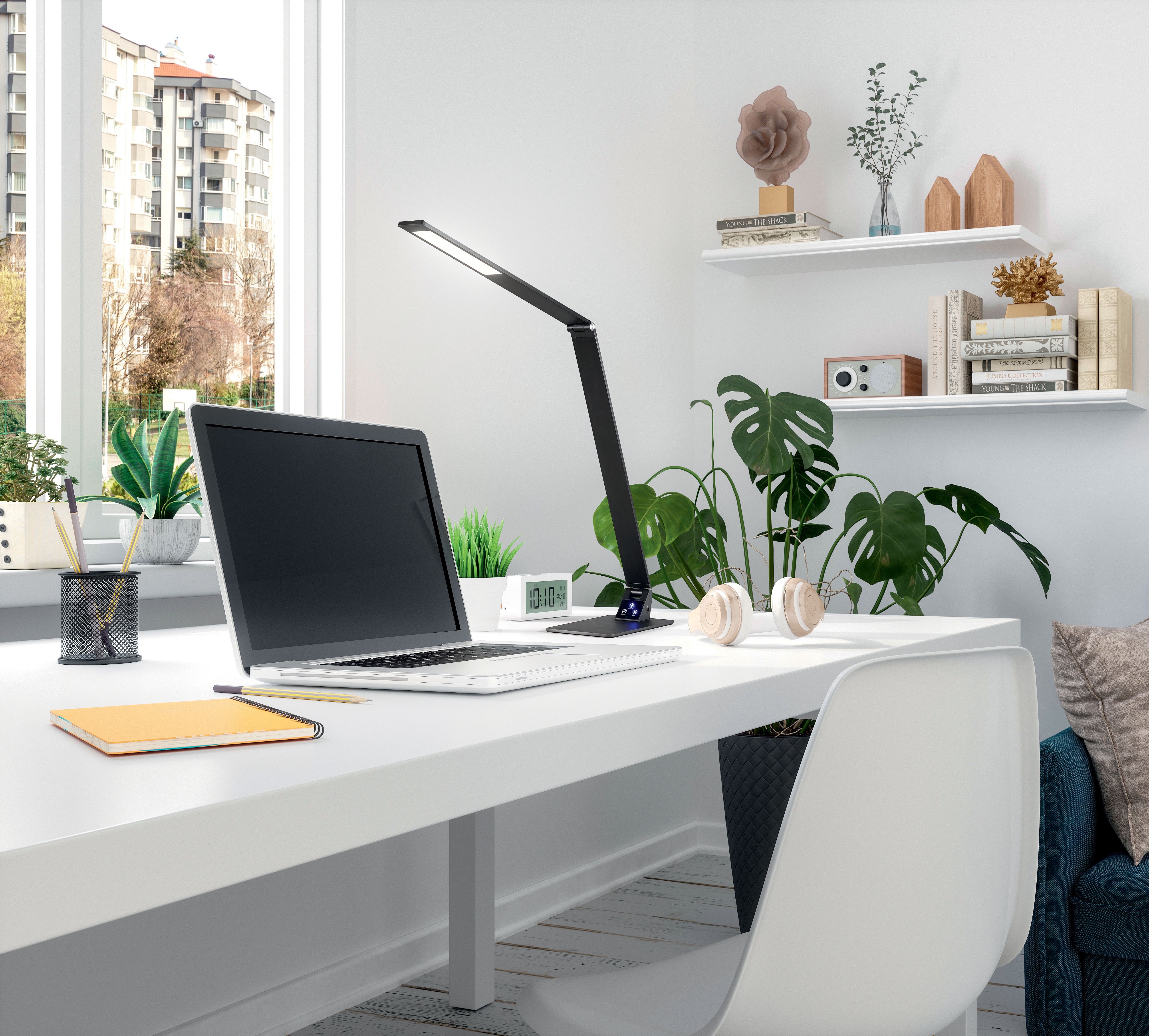 Italská LED lampička Fabas 3265-30-101 Wasp stmívatelná, USB
