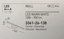 Koupelnové LED svítidlo 3361-21-138 NALA FABAS 30cm