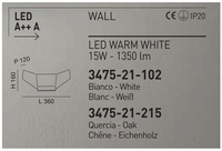 Nástěnné LED svítidlo 3475-21-215 FLAP FABAS