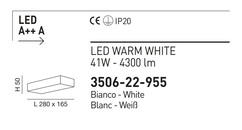 Nástěnné LED svítidlo 3506-22-955 EMMA Fabas