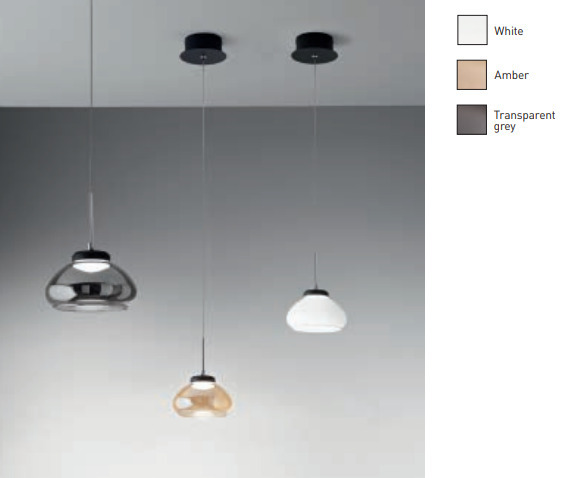 Italské LED světlo Arabella 3547-40-126 Fabas kouřové