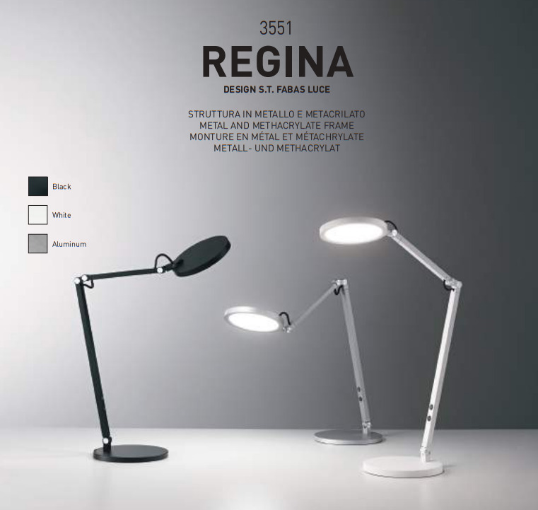 Stolní LED lampička REGINA 3551-30-101 Fabas