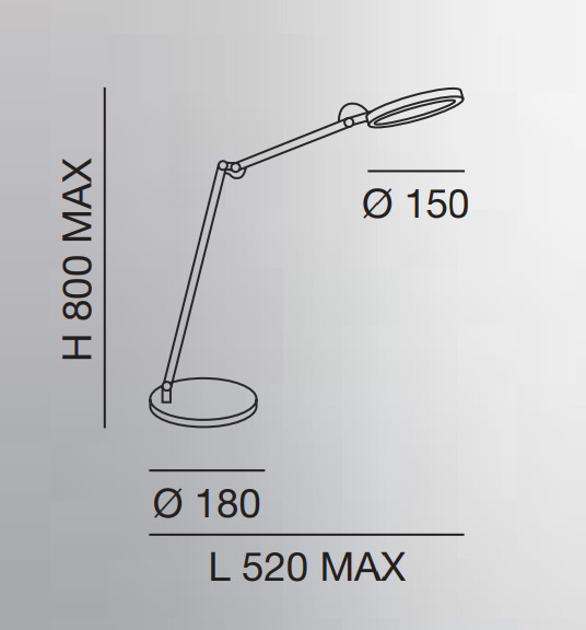 Stolní LED lampička REGINA 3551-30-212 Fabas