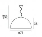 Závěsné svítidlo Ohps! 10383 – 75cm