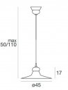 Stropní závěsné svítidlo Mami 2638 průměr 45cm