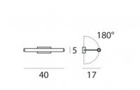 Nástěnné svítidlo Circular 3697 – 40cm