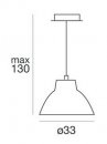 Závěsné svítidlo Campana 4433 – 33cm