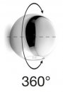 Nástěnné svítidlo Pelota 6610 chrom