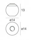 Stropní svítidlo Pelota 6616 chrom