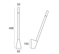 Nástěnné LED svítidlo Snake_W3 7226 bílé