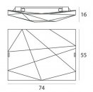 Stropní svítidlo Face 7478 – 74×55cm VYSTAVENÝ KUS