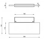 Nástěnné svítidlo Dublight LED 7486 – 30cm