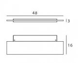 Nástěnné svítidlo Dublight LED 7487 – 48cm