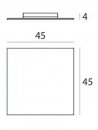 Stropní svítidlo Dublight LED 7489 – 45×45cm