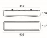 Nástěnné světlo LED MyWhite 7810 bílé IP65