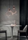 Italské LED světlo LineaLight 8141 Mongolfier P1 rose gold